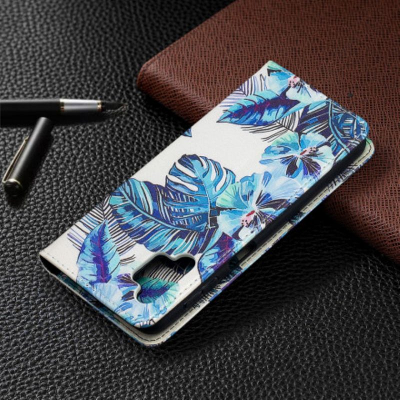 Schutzhülle Für Samsung Galaxy A32 5G Flip Case Blätter