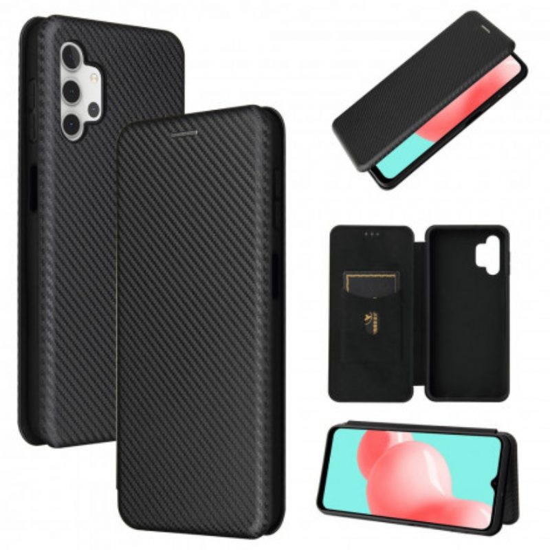 Schutzhülle Für Samsung Galaxy A32 5G Flip Case Kohlefaser