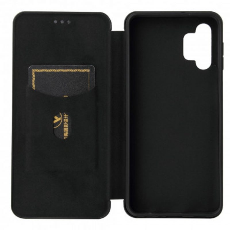 Schutzhülle Für Samsung Galaxy A32 5G Flip Case Kohlefaser