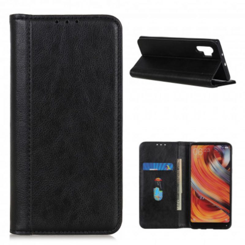 Schutzhülle Für Samsung Galaxy A32 5G Flip Case Litchi Business Spaltleder