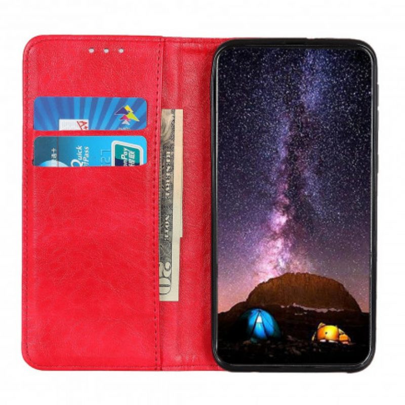 Schutzhülle Für Samsung Galaxy A32 5G Flip Case Spaltleder-textur