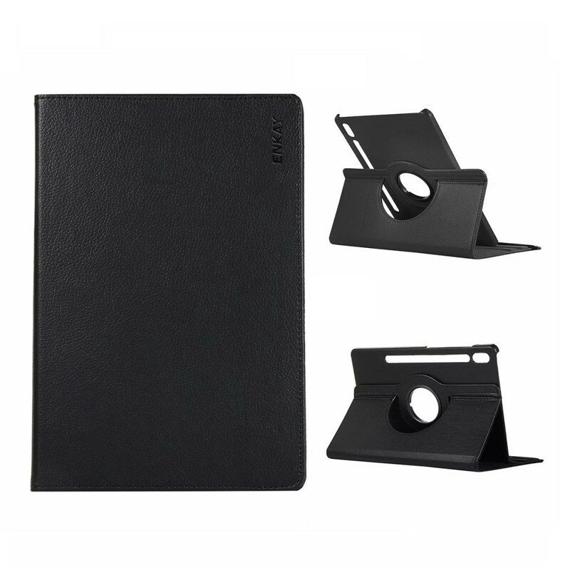 Case Für Samsung Galaxy Tab S8 / Tab S7 360° Drehbares Litschi-kunstleder Enkay