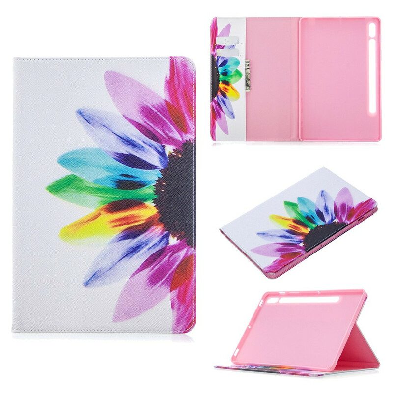 Case Für Samsung Galaxy Tab S8 / Tab S7 Aquarellblume