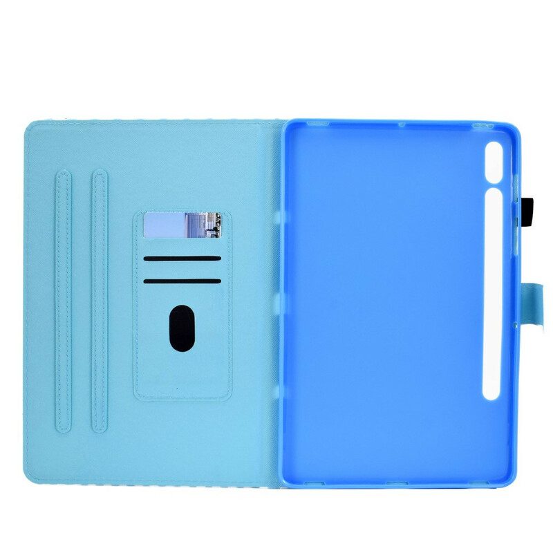 Flip Case Für Samsung Galaxy Tab S8 / Tab S7 Aquarellbaum