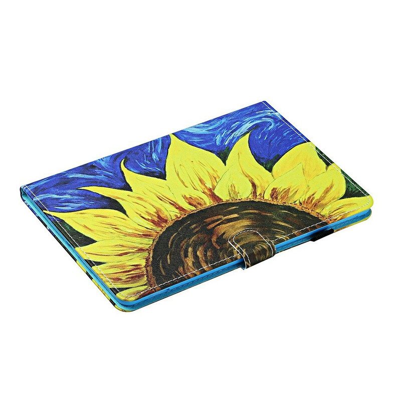 Flip Case Für Samsung Galaxy Tab S8 / Tab S7 Bemalte Sonnenblume