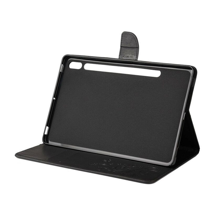 Flip Case Für Samsung Galaxy Tab S8 / Tab S7 Blumenschmetterlinge