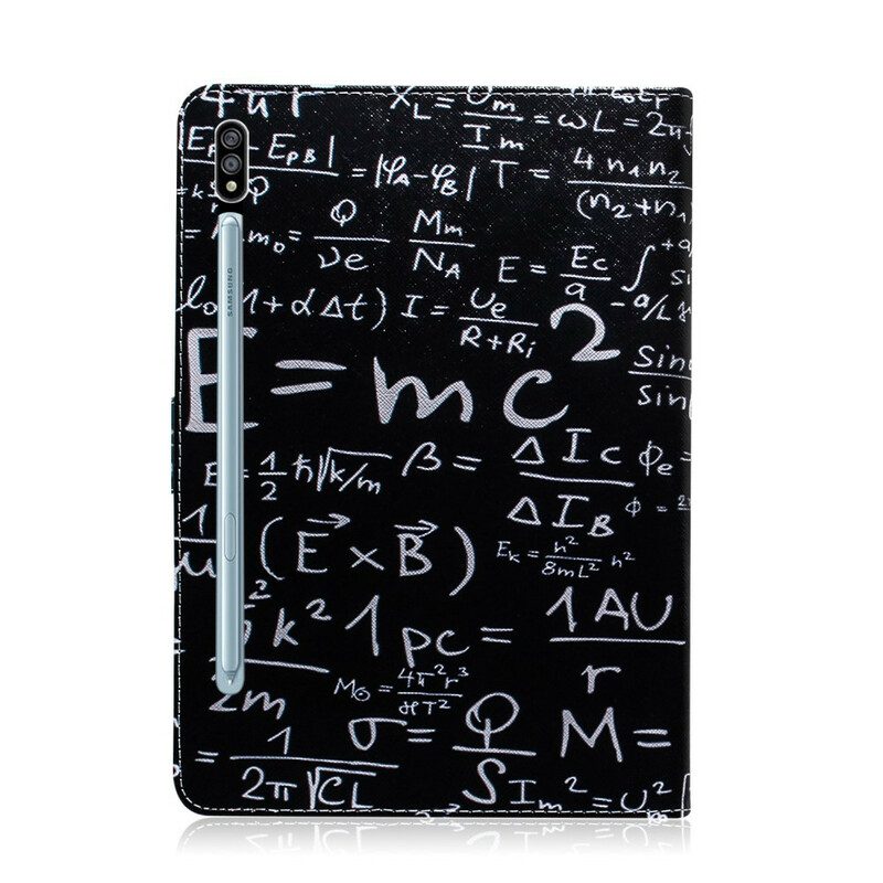 Flip Case Für Samsung Galaxy Tab S8 / Tab S7 Mathematische Berechnungen