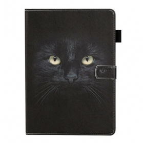 Flip Case Für Samsung Galaxy Tab S8 / Tab S7 Schwarze Katze