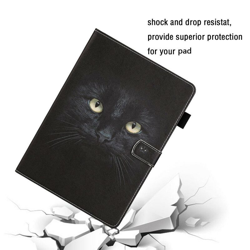 Flip Case Für Samsung Galaxy Tab S8 / Tab S7 Schwarze Katze