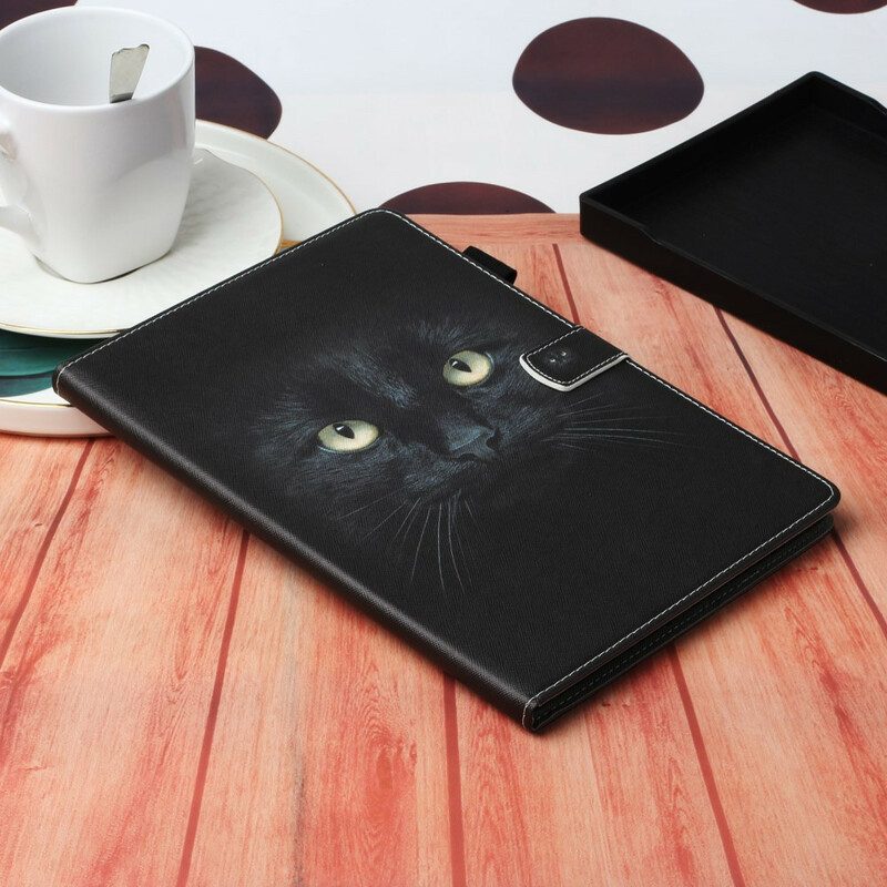 Flip Case Für Samsung Galaxy Tab S8 / Tab S7 Schwarze Katze