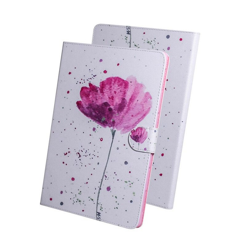 Hülle Flip Case Für Samsung Galaxy Tab S8 / Tab S7 Mohn