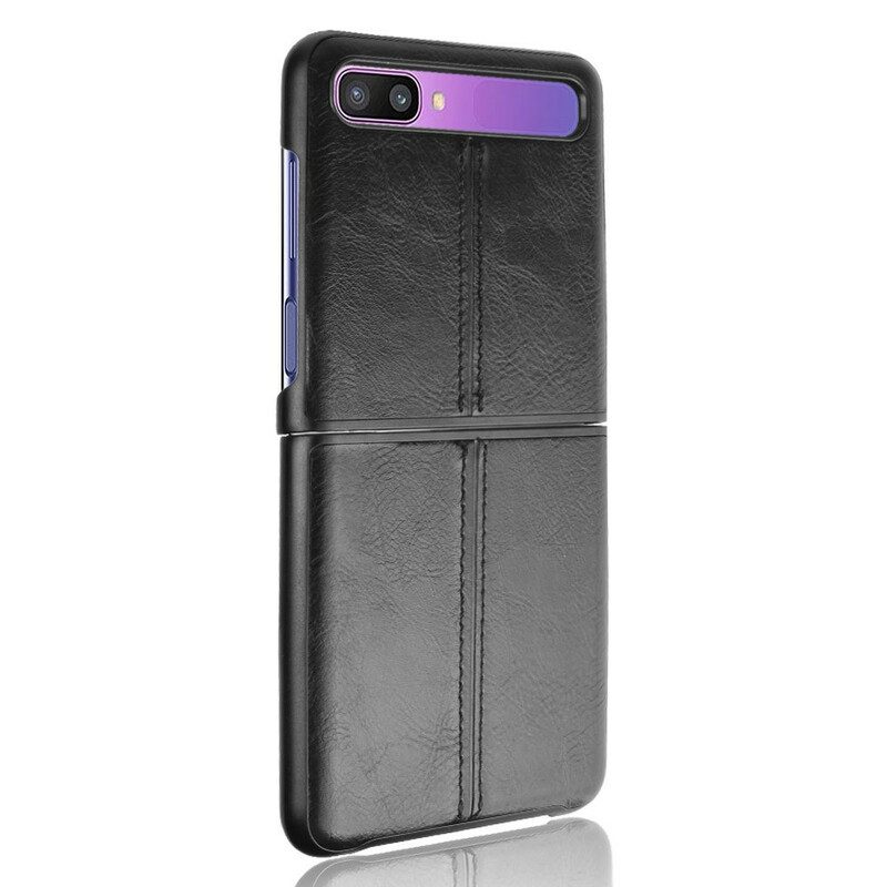 Handyhülle Für Samsung Galaxy Z Flip Flip Case Couture-ledereffekt