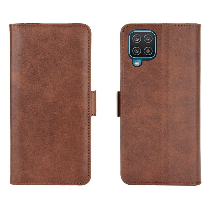 Flip Case Für Samsung Galaxy M12 / A12 Flip Case Doppelte Klappe