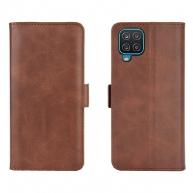 Flip Case Für Samsung Galaxy M12 / A12 Flip Case Doppelte Klappe