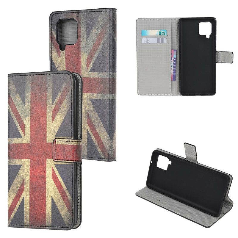 Flip Case Für Samsung Galaxy M12 / A12 England-flagge