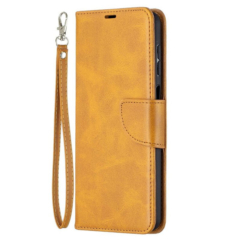 Flip Case Für Samsung Galaxy M12 / A12 Flip Case Glatte Klappe Schräg