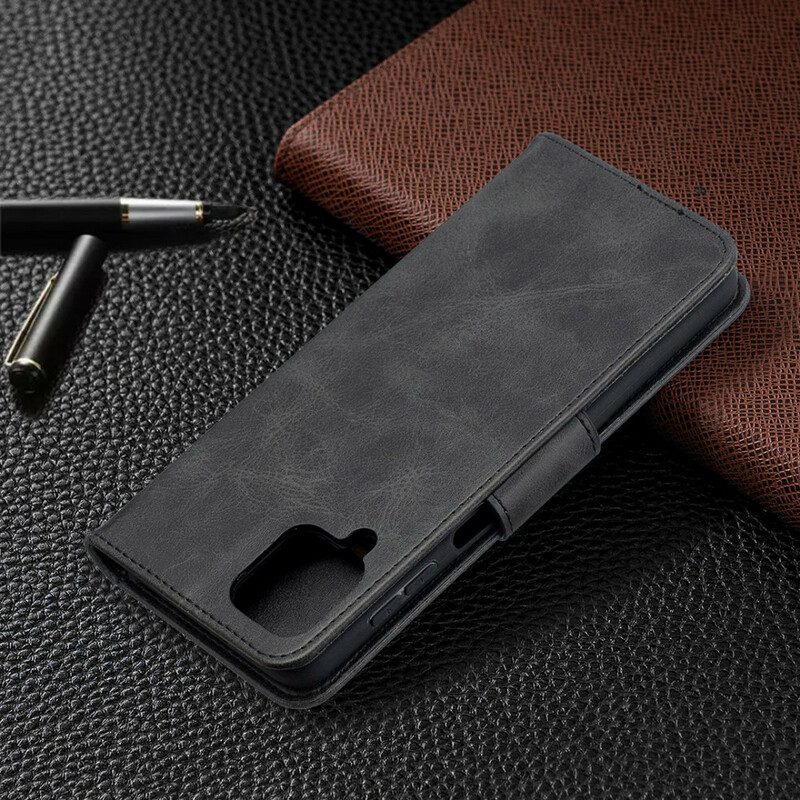 Flip Case Für Samsung Galaxy M12 / A12 Flip Case Glatte Klappe Schräg