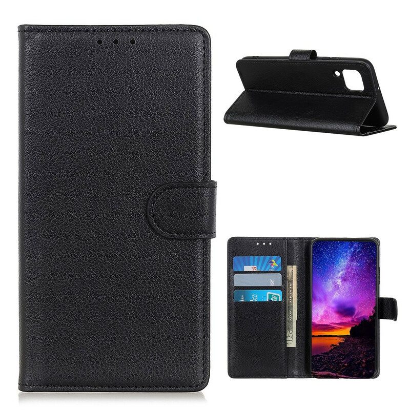 Flip Case Für Samsung Galaxy M12 / A12 Traditionell Litschi