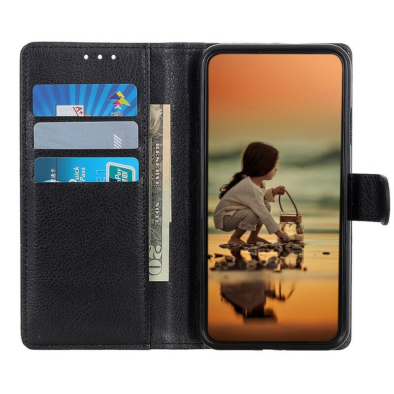 Flip Case Für Samsung Galaxy M12 / A12 Traditionell Litschi