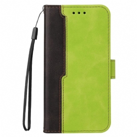 Flip Case Für Samsung Galaxy M12 / A12 Zweifarbig