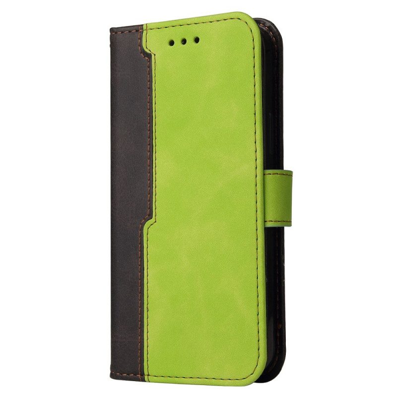 Flip Case Für Samsung Galaxy M12 / A12 Zweifarbig