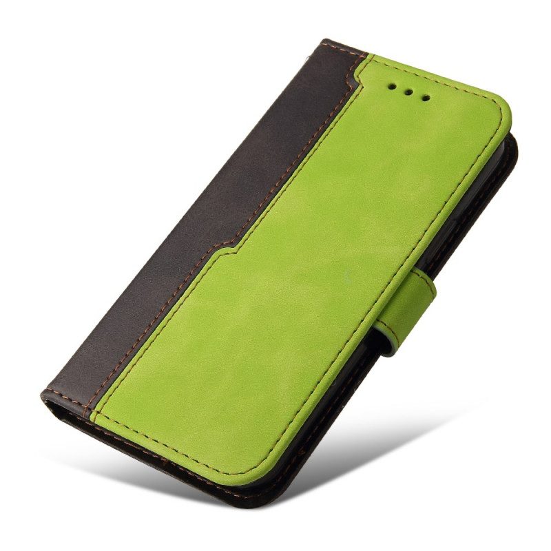 Flip Case Für Samsung Galaxy M12 / A12 Zweifarbig