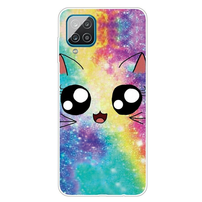 Handyhülle Für Samsung Galaxy M12 / A12 Cartoon-katze