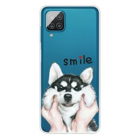 Handyhülle Für Samsung Galaxy M12 / A12 Lächle Hund