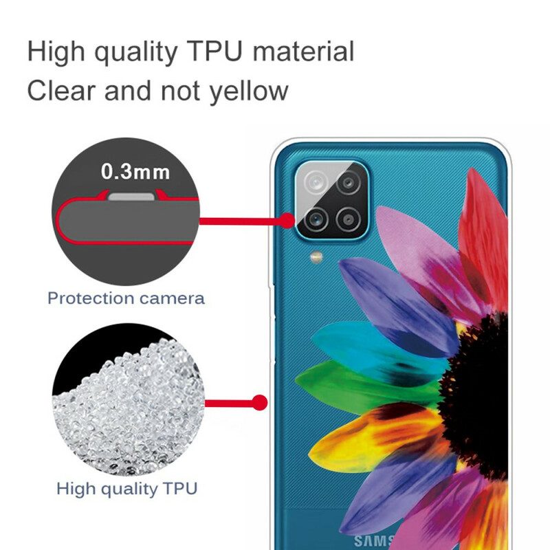 Hülle Für Samsung Galaxy M12 / A12 Bunte Blume