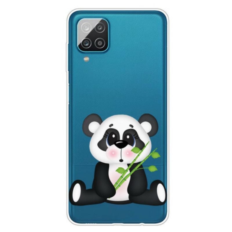 Hülle Für Samsung Galaxy M12 / A12 Nahtloser Trauriger Panda