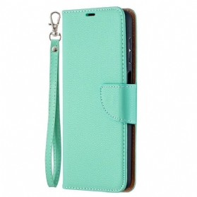 Lederhüllen Für Samsung Galaxy M12 / A12 Flip Case Lychee Rabat Oblique