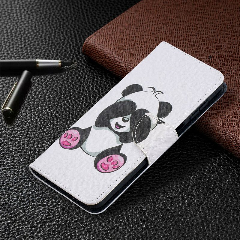 Lederhüllen Für Samsung Galaxy M12 / A12 Panda-spaß