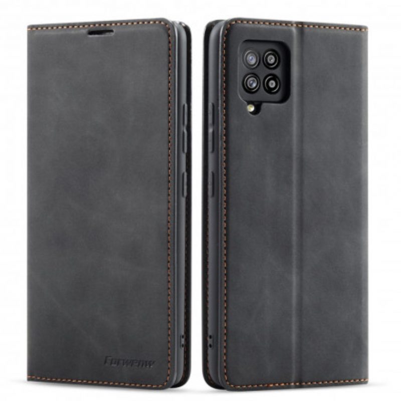 Schutzhülle Für Samsung Galaxy M12 / A12 Flip Case Forwenw Ledereffekt