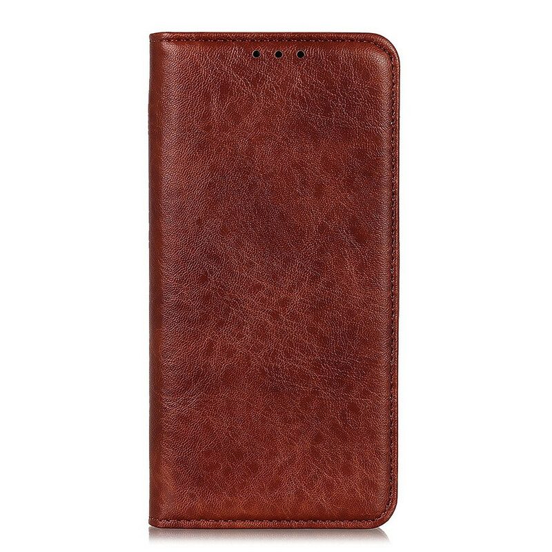 Schutzhülle Für Samsung Galaxy M12 / A12 Flip Case Spaltleder-stil