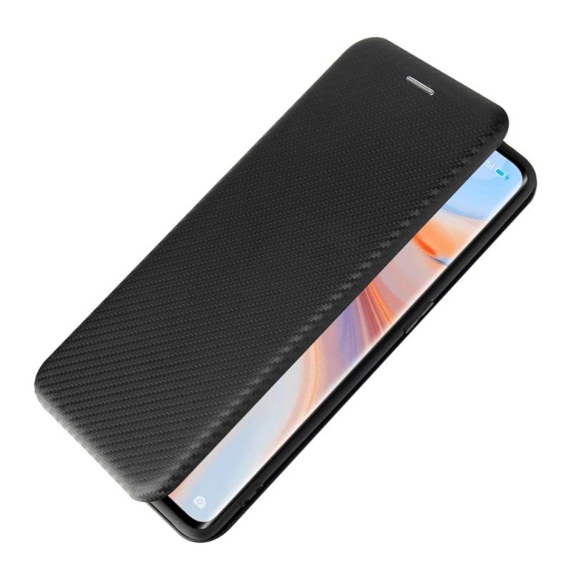 Schutzhülle Für Oppo Find X3 Lite Flip Case Farbiges Carbon-silikon