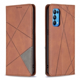 Schutzhülle Für Oppo Find X3 Lite Flip Case Künstlerstil