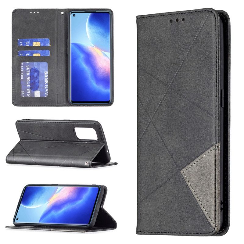 Schutzhülle Für Oppo Find X3 Lite Flip Case Künstlerstil