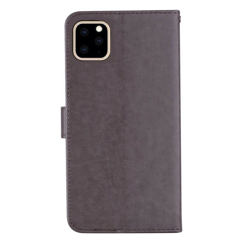 Flip Case Für iPhone 12 / 12 Pro Eulen-mandala Und Charme