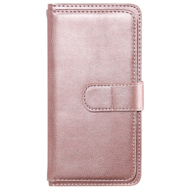 Flip Case Für iPhone 12 / 12 Pro Multifunktionaler Kartenhalter Für 10 Karten