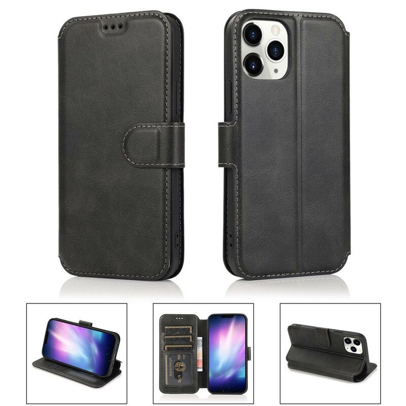 Flip Case Für iPhone 12 / 12 Pro Retro-lederstil