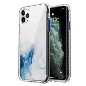 Handyhülle Für iPhone 12 / 12 Pro Hybrid Mit Marmoreffekt