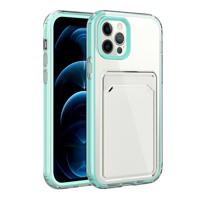 Hülle Für iPhone 12 / 12 Pro Transparenter Hybrid-kartenhalter