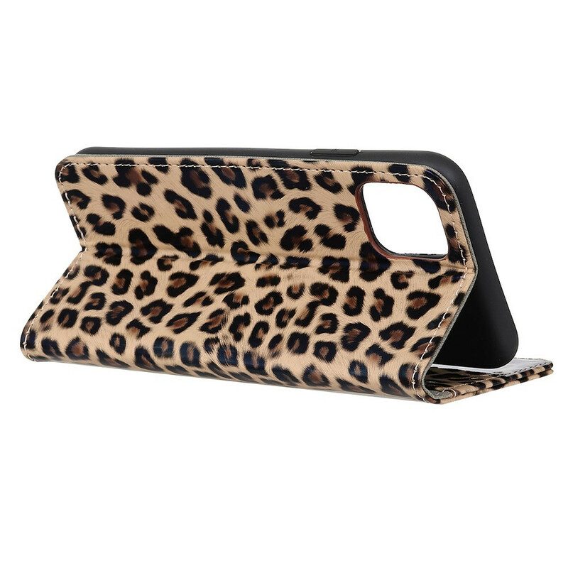 Lederhüllen Für iPhone 12 / 12 Pro Leopard