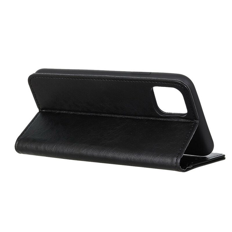 Schutzhülle Für iPhone 12 / 12 Pro Flip Case Elegantes Spaltleder