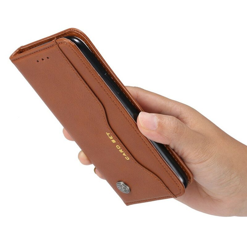 Schutzhülle Für iPhone 12 / 12 Pro Flip Case Kartenhalter Aus Kunstleder