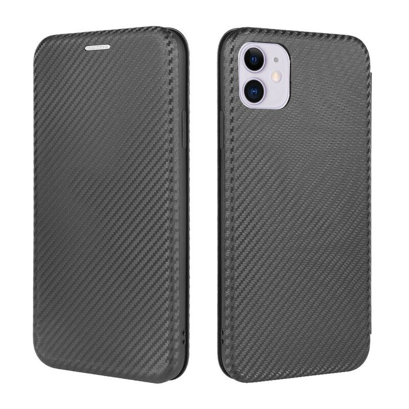 Schutzhülle Für iPhone 12 / 12 Pro Flip Case Kohlefaser