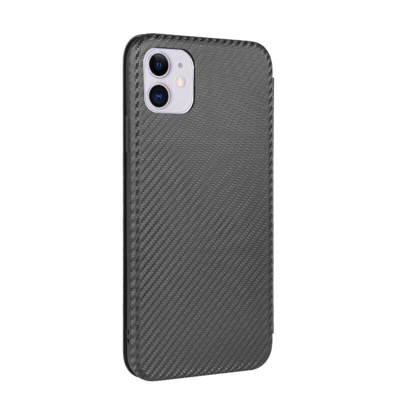 Schutzhülle Für iPhone 12 / 12 Pro Flip Case Kohlefaser