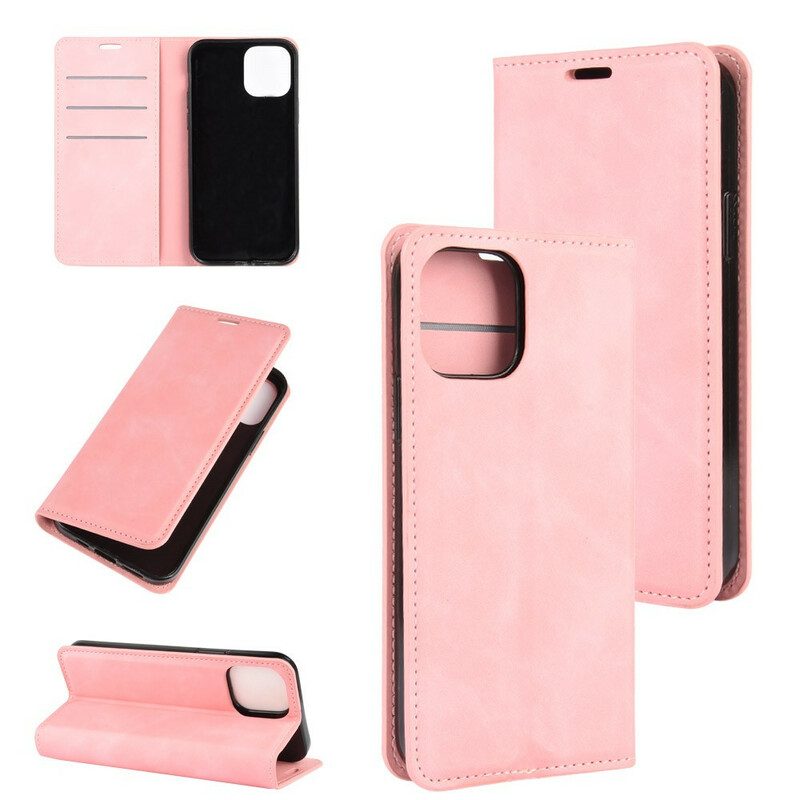 Schutzhülle Für iPhone 12 / 12 Pro Flip Case Weicher Ledereffekt