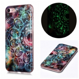 Handyhülle Für iPhone SE 3 / SE 2 / 8 / 7 Fluoreszierendes Mandala