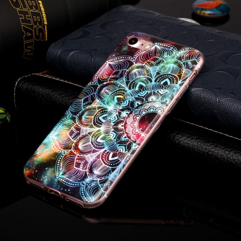 Handyhülle Für iPhone SE 3 / SE 2 / 8 / 7 Fluoreszierendes Mandala